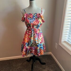 Sugarlips Colorful Floral Mini Dress